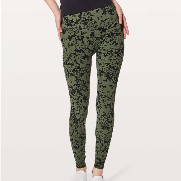 lululemon athletica Pants - Lululemon align pant efflorescent barracks green